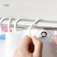 FHS 12 Packs C Shape Bath Drape Shower Ring Shower Curtain Rings Bathroom Shower Loop Clips For Bathroom Shower Window Rod