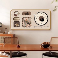 Super Convenient 2-in-1 Room Decor Painting Clock NN154 - Clock with Painting Wooden Face, High Qual