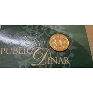 PG Public Gold 1 Dinar 4.25g 916 pg gold dinar emas original 100% with card