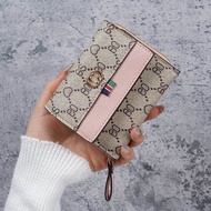 2024 New Short Printed Multi-Card Holder Womens Wallet Large Capacity Accordion Card Wallet Integrat