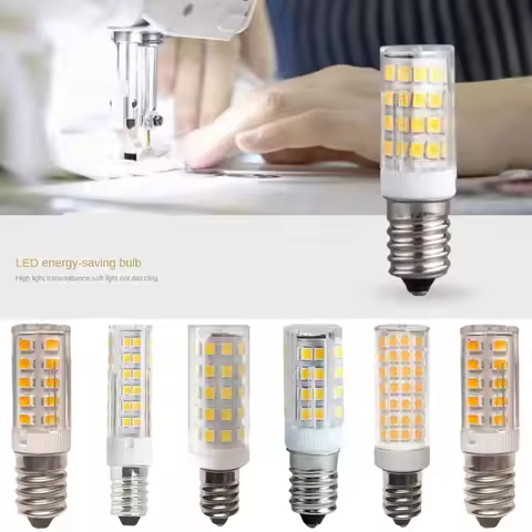 1PC LED Corn Bulb E12 E14 No Flicker White Light Temperature Chandelier Candle LED Refrigerator Hood