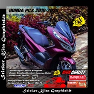445 DECAL STICKER FULLBODY MOTOR PCX 2018-2020 POLOS UNGU TUA GLOSY MENGKILAP BEBAS REQUEST
