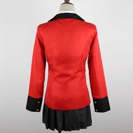 ▧₪℡Anime Kakegurui School Girl JK Uniform Set Hoodie Runa Yomotsuki Cosplay Costume Wig