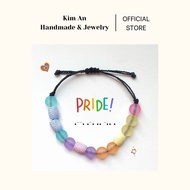 LGBT Pride month rainbow bracelet| PRIDE morse code Bracelets Pride month LGBTQ+