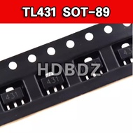 50pcs TL431 SOT-89 431 Patch Voltage Regulator Triode IC SMD