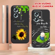 Oppo A79 5G TPU case with square border shaped like fortune, calligraphy, husband and wife