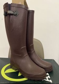 AIGLE 棕色雨鞋 38號