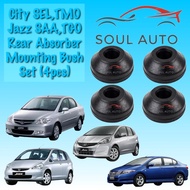 4pcs Honda City SEL TMO Jazz SAA TGO CR-Z Freed BR-V Rear Absorber Mounting Bush CRZ