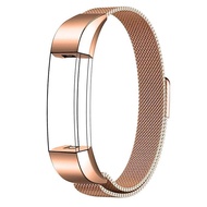 Metal Loop Bands Compatible with Fitbit Alta/Fitbit Alta HR, Breathable Stainless Steel Loop Mesh Magnetic Adjustable Wristband for Women Men