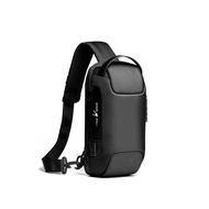 Hamlin Cyrill Unisex Sling Bag Code Lock with USB Charger Port Casual Style Polyester Material ORIGI