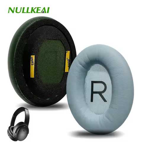 Nullkeai Replacement Ear Cushion for Bose QuietComfort 35 35II 45 QC35 QC35II QC45 Headphone Earpads