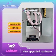 รุ่นตกแต่งใหม่ Antminer S9j 14.5TH/S พร้อมแหล่งจ่ายไฟ Bitcoin Miner Crypto ASIC Miner