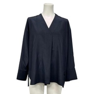 Ebure Tshirt Size 3 dark Navy Women Long sleeves Direct from Japan Secondhand
