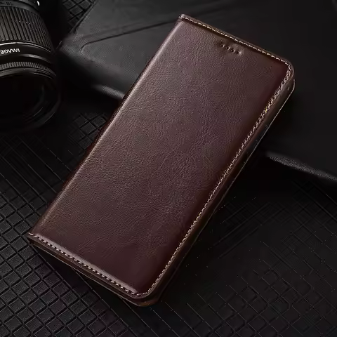 Genuine Leather Skin Flip Wallet Book Phone Case Cover On For Ulefone Power Armor 13 14 17 18 18T 19