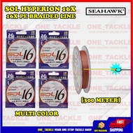 Seahawk sol 16x pe braided line hyperion multi 300yds