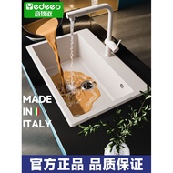 Italian Italian Dizhu Quartz Sink Imported Household Granite Kitchen Under Countertop Dishwashing Si