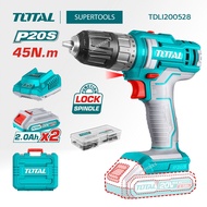 TOTAL รุ่น TDLI200528 สว่านแบตตอรี่ 20V ปรัับความเร็็วได้้ 2 ระดัับ รับประกันศูนย์