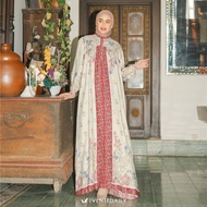 Ventedaily - Neona Gamis Bumil Dress Jumbo Rumahan Longgar Homedress Motif