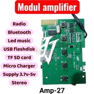 2 x 5 watt Mini Stereo Amplifier + Radio + Led Music