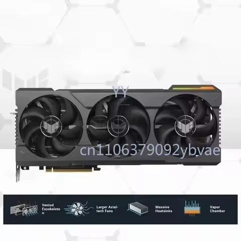 RTX 4090 24GB GDDR6X 384-bit Graphics Card 21000MHz for Gaming Desktop Support Intel AMD
