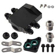Aluminum Oil Filter Sandwich Relocation Adapter Alloy Engine Oil Cooler Plate Kit For Toyota Lexus V