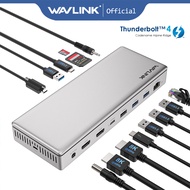 WAVLINK USB 4 Laptop Docking Station 96W PD 8K Triple 4K Display for MacBook Thunderbolt 4/3 USB-C/U