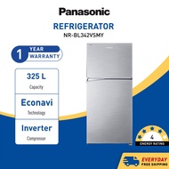 PANASONIC Refrigerator 2 Door Fridge Top Freezer (325L) NR-BL342VSMY Econavi Inverter 4 Star Peti Sejuk 冰箱