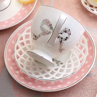 Coffee Cup Set Ceramic European Bone China Coffee Cup Butterfly Hotel Western Food Afternoon Tea Cup