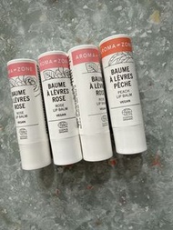 (每支$50) Aroma-Zone Organic Rose & Peach Lip Balms (4 pcs)