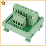 SUER DIN Rail Module, 2 In 8 Out 52 *49*46mm Breakout Board, Distribution Board Simple Mounting Feet