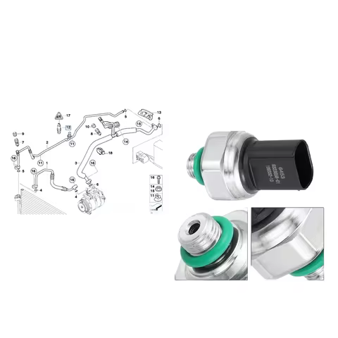 64539323658 A/C Pressure Sensor Switch for BMW MINI COOPER ROLLS-ROYCE 323i 528i 540i 740i 745i 760i