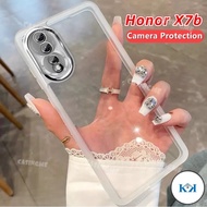 KK Honor X7b 2023 Camera Electroplated Lens Protection Soft Clear Casing For Honor X7b HonorX7b X7a 