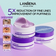 LANBENA Retinol Hydra-Gel Eye Patches 60pcs/30pairs Anti-Aging Anti-Wrinkle Fade Fine Lines Repair F