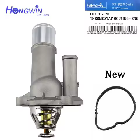 Aluminum Engine Thermostat Housing Water Pipe For Mazda 3 5 MX-5 Ford Focus LFDE LF70-15-170 LF70151