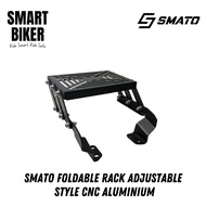 Smato Rack Adjustable Aluminum LC V2-V7 / Y15 / LC V8 / Y16 / RSX / RS150 / NMAX / VARIO 125 / 150