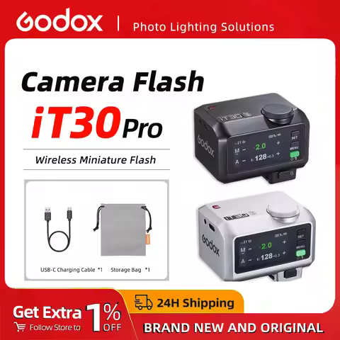 Godox iT30 pro Mini Camera Flash TTL HSS 1/8000s Wireless 2.4G Compatible with Sony Canon Nikon Fuji