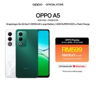 OPPO A5 Smartphone | 8GB + 256GB | Snapdragon 6s 4G Gen1 | 6000mAh Large Battery | 45W SUPERVOOCCTM