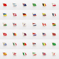 Brazil, Shaki, Russia, Argentina, Algeria, Belgium, Germany, Mexico, South Korea, national flag meta