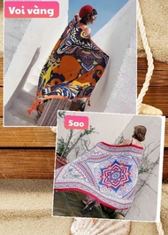 Khăn Đi BiểnKhăn Thổ Cẩm Đi Biển Khăn Choàng Boho Thổ Cẩm Đi Biển Siêu Hot