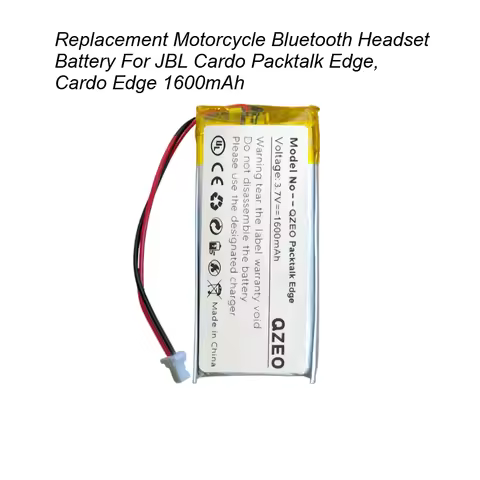 Replacement Motorcycle Bluetooth Headset Battery For JBL Cardo Packtalk Edge , Cardo Edge 1600mAh