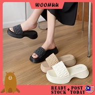 READY STOCK WOOHUU Thick Women's Sandal Kasut Wanita Casual Wedges Flip