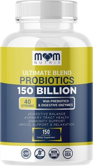 Dr. JOELS Probiotics 150 Billion CFU - 40 Strain Probiotics for Women Probiotics for Men and Adults - Shelf Stable Probiotic with Organic Prebiotic - Acidophilus Probiotic - 150 Capsules - Made in USA