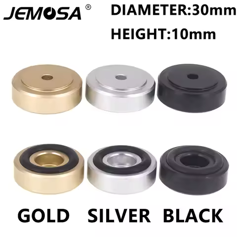 4PCS 30*10mm Aluminum Amplifier Feet Shock Absorber Amplifier Rubber Feet HIFI Turntable Feet Audio 