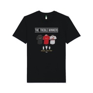 Manchester United Treble Winners 1999 Black T-Shirt