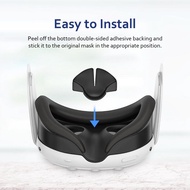 【kenouyo】Silicone VR Lens Cover Nose Pad for Meta Quest 3 VR Glasses Facial Interface Bracket Anti-Leakage Nose Pads for Meta Quest 3 Accessories
