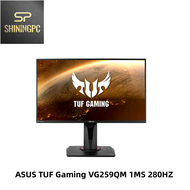 ASUS TUF Gaming VG259QM G-SYNC Compatible Gaming Monitor – 24.5 inch Full HD (1920x1080), Fast IPS, Overclockable 280Hz (Above 240Hz, 144Hz), 1ms (GTG), Extreme Low Motion Blur Sync, G-SYNC Compatible, DisplayHDR™ 400
