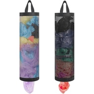 2 PCS Pemegang Beg Plastik, Pemegang Beg Runcit Gantung Jaring Penyusun Beg Sampah Penyusun Beg Simp