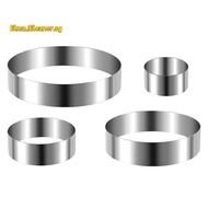 Round Cake Ring Set 4/6/8/10 Inch Biscuit Cutter Circle Cookie Cutters Cake Mold Stainless Steel Pas