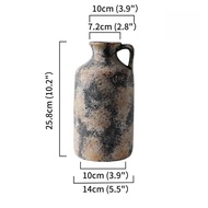 In stock Ceramic Vase For Home Decoration 25.8CM High Flower Vases For Dried Flowers Vintage Style C