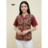 Blouse Corak Etnik Corak Borneo